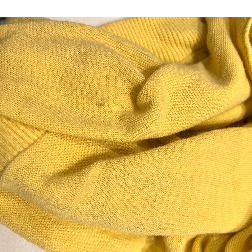 Vintage Jantzen Yellow Button Front V Neck Grandpa Cardigan Sweater Men's XL - Picture 6 of 7